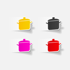 realistic design element: saucepan