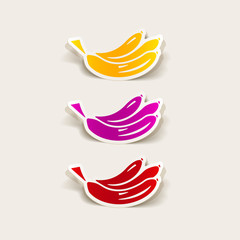 realistic design element: banana