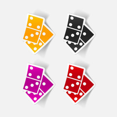 realistic design element: domino