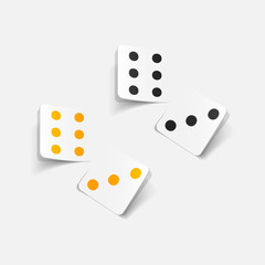 realistic design element: dice