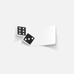 realistic design element: dice