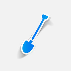 realistic design element: shovel