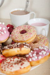 donuts on  plate
