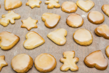 Cooking christmas cookies