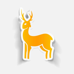 realistic design element: deer