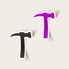 realistic design element: hammer