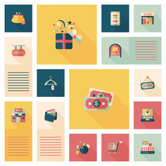 shopping flat app ui background,eps10