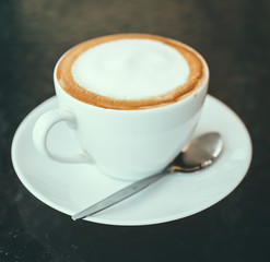 Latte coffee cup