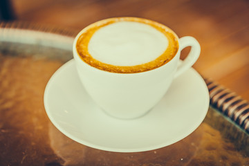 Latte coffee cup