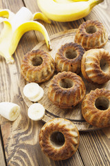 Homemade banana cake