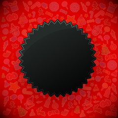 Vector christmas icon of background. Vector illustration for chr