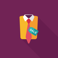 shopping suit flat icon with long shadow,eps10