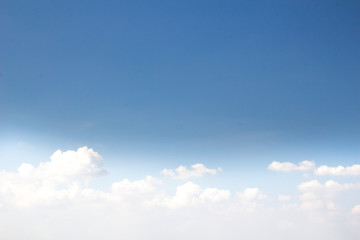 Cloudy blue sky abstract background