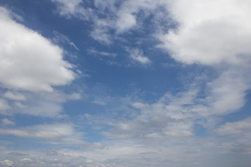 Cloudy blue sky abstract background