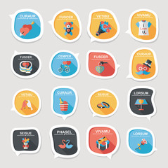 Valentine’s Day speech bubble banner flat design background se