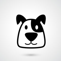 Dog icon vector
