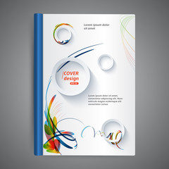 Abstract template book cover