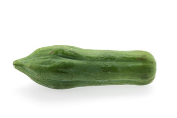 Green papaya isolated on white