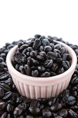 Coffee beans isolated on white background