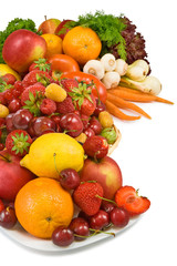 Naklejka na ściany i meble fruit and vegetables