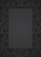 wedding card design, paisley floral pattern , India