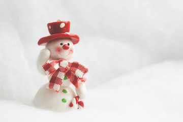 Cheerful snowman