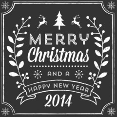 Chalk Christmas Card © Giraphics