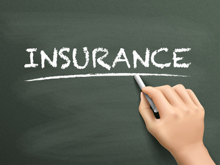insurance word written by hand