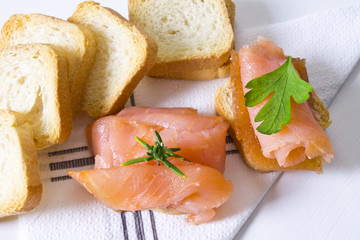 delicious salmon canapes