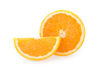 orange fruit isolated on white background