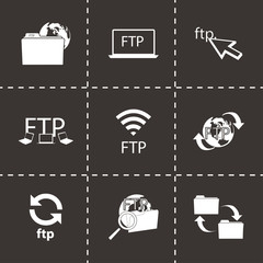 Vector FTP  icons set