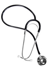 Stethoscope isolated on white