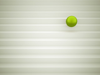 Green sphere rendered