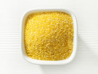 bowl of corn grains