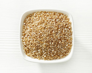 bowl of wheat grains