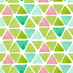 watercolor seamless pattern with triangle - 73825159