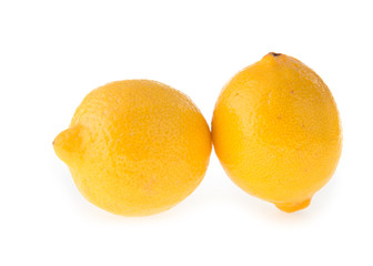 lemon fruit sour isolated on white background