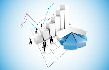 grafico economia, istogrammi, statistiche