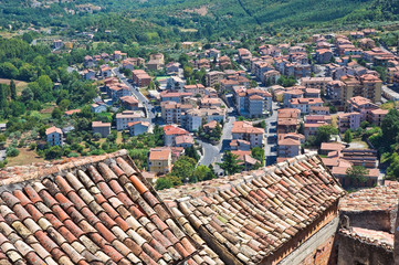 Panoramic view of Morano Calabro. Calabria. Italy.