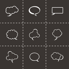 Vector speech bubbles icon set