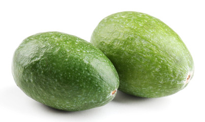 Feijoa isolated on white
