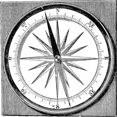 Vintage Illustration compass