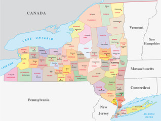 new york state administrative map