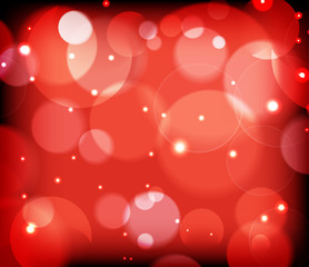 abstract air bubble and bokeh vector background