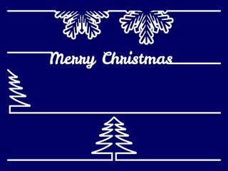 set of christmas borders or dividers