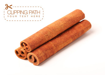 cinnamon with clipping path