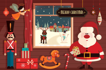 Christmas flat elements