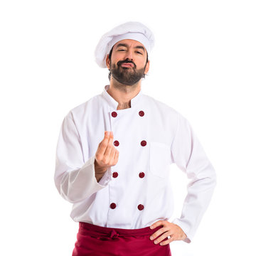 Chef doing italian gesture