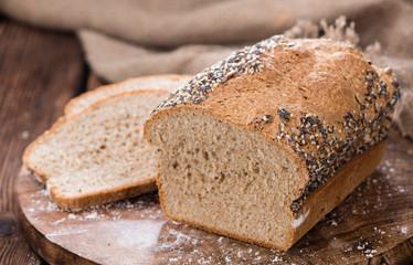 Homemade loaf of bread