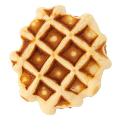Waffle isolated on white